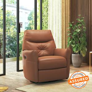 Mohave Leather One Seater Recliner in Brown