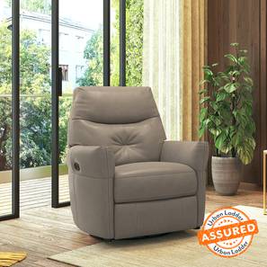 Mohave Leather One Seater Recliner in Grey