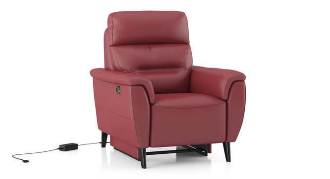 Maurice Leather Recliner (Maroon, One Seater) by Urban Ladder - - 880778