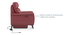 Maurice Leather Recliner (Maroon, One Seater) by Urban Ladder - - 880781