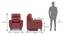 Maurice Leather Recliner (Maroon, One Seater) by Urban Ladder - - 880784