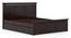 Fidora Solid Wood Drawer Storage Bed (Mahogany Finish, Queen Bed Size) by Urban Ladder - - 
