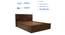 Muses Solidwood Headbord With Box Storage - Queen Engineered Wood Bed (Walnut Finish, Brown, Queen Bed Size, Box Storage Type) by Urban Ladder - - 