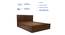 Styx Solidwood Headbord With Box Storage - Queen Engineered Wood Bed (Walnut Finish, Brown, Queen Bed Size, Box Storage Type) by Urban Ladder - - 881042