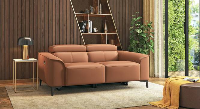 Molto Leather Recliner (Brown, Two Seater) by Urban Ladder - - 