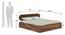 Woodwhiz Solid Wood Bed with Storage in Provincial Teak (King Bed Size, Box Storage Type, PROVINCIAL TEAK Finish) by Urban Ladder - - 