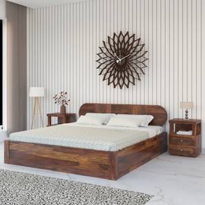 Beds With Storage In North Goa Design Woodwhiz Solid Wood King Size Box Storage Bed in Provincial Teak Finish