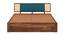 Boho Bliss Solid Wood Storage Bed (King Bed Size, Box Storage Type, PROVINCIAL TEAK Finish) by Urban Ladder - - 