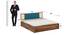 Boho Bliss Solid Wood Storage Bed (King Bed Size, Box Storage Type, PROVINCIAL TEAK Finish) by Urban Ladder - - 