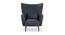 Lindsey Lounger Chair Matte Finish (Blue) by Urban Ladder - Rear View Design 1 - 881758