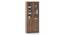 Oswald Glass cabinet in Classic walnut (Classic Walnut Finish) by Urban Ladder - Side View Design 1 - 