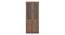 Oswald Glass cabinet in Classic walnut (Classic Walnut Finish) by Urban Ladder - Front View Design 1 - 
