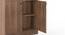 Oswald Glass cabinet in Classic walnut (Classic Walnut Finish) by Urban Ladder - Ground View Design 1 - 