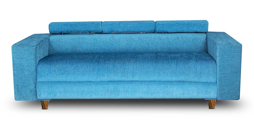 Berliner Fabric Sofa (Light Blue) by Urban Ladder - - 