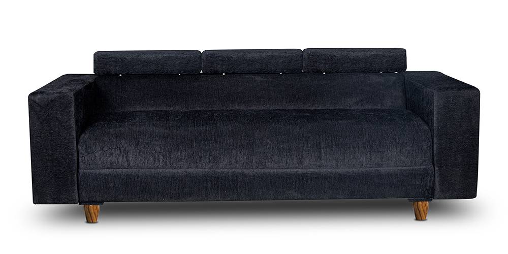 Berliner Fabric Sofa (Black) by Urban Ladder - - 
