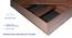Lush Queen Engineered Wood Bed Design 11 (Walnut Finish, Queen Bed Size, Navy Blue, Box Storage Type) by Urban Ladder - Design 1 - 881899