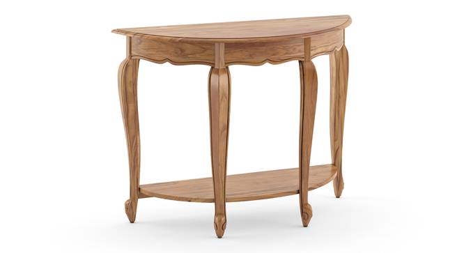 Taahira Solid Wood Console Table (Natural Finish) by Urban Ladder - Side View Design 1 - 