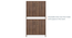 Alex Shoe Cabinet (Classic Walnut Finish, 9 Pair Configuration) by Urban Ladder - - 