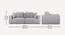 Leon 3 Seater Pull Out Sofa Cum Bed In Dusty Rose Colour (Grey) by Urban Ladder - - 