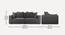 Leon 3 Seater Pull Out Sofa Cum Bed In Dusty Rose Colour (Dark Grey) by Urban Ladder - - 