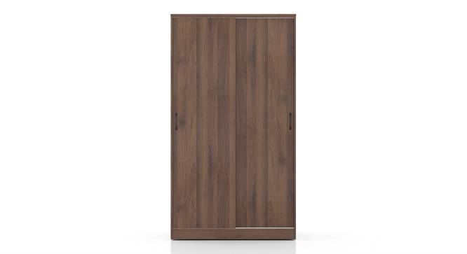 Jaden Engineered Wood 2 Door Sliding Wardrobe Without Mirror In Classic Walnut Finish (Classic Walnut Finish) by Urban Ladder - - 