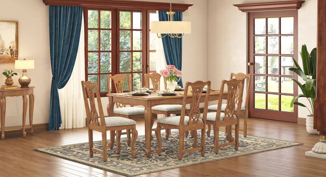 Taahira 6 Seater Dining Set (Natural Finish) by Urban Ladder - Design 1 Full View - 882239