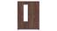 Hilton 4 Door Wardrobe (With Mirror, 4 Drawer Configuration, With Lock, Chestnut Acacia Finish) by Urban Ladder - Design 1 Side View - 882312