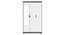 Miller 3 Door Wardrobe (Two-Tone Finish, With Mirror, Without Drawer Configuration, With Lock) by Urban Ladder - Design 1 Side View - 882313