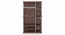 Miller 3 Door Wardrobe (Two-Tone Finish, With Mirror, Without Drawer Configuration, With Lock) by Urban Ladder - Rear View Design 1 - 882320