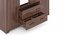 Hilton 4 Door Wardrobe (2 Drawer Configuration, With Mirror, With Lock, Chestnut Acacia Finish) by Urban Ladder - Rear View Design 1 - 882322