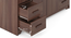 Hilton 4 Door Wardrobe (With Mirror, 4 Drawer Configuration, With Lock, Chestnut Acacia Finish) by Urban Ladder - Rear View Design 1 - 882323