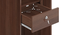 Miller 3 Door Wardrobe (Two-Tone Finish, With Mirror, Without Drawer Configuration, With Lock) by Urban Ladder - Rear View Design 1 - 882324
