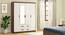 Miller 4 Door Wardrobe (Two-Tone Finish, 2 Drawer Configuration, With Mirror, With Lock) by Urban Ladder - Front View - 882358