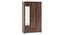 Hilton 3 Door Wardrobe (1 Drawer Configuration, With Mirror, Spiced Acacia Finish, With Lock) by Urban Ladder - - 