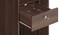 Hilton 3 Door Wardrobe (1 Drawer Configuration, With Mirror, Spiced Acacia Finish, With Lock) by Urban Ladder - - 