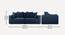 Flycon 3 Seater Pull Out Sofa Cum Bed In Blue Colour (Blue) by Urban Ladder - - 