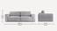 Skult 3 Seater Pull Out Sofa Cum Bed In Pink Colour (Grey) by Urban Ladder - - 