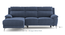 Emila Sectional Recliner (Blue, Left Aligned, Three Seater) by Urban Ladder - - 