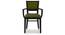 Aurelio Study Chair (Mahogany Finish, Olive) by Urban Ladder - Front View Design 1 - 88365