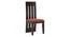Sinai Solid Wood Dining  Chair - Set of 2 (Mahogany Finish, Lava) by Urban Ladder - - 