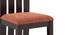 Sinai Solid Wood Dining  Chair - Set of 2 (Mahogany Finish, Lava) by Urban Ladder - - 