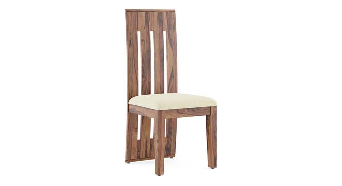Sinai Solid Wood Dining  Chair - Set of 2 (Teak Finish, Camilla Ivory) by Urban Ladder - - 