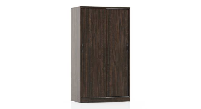 Jaden Engineered Wood 2 Door Sliding Wardrobe Without Mirror In Classic Walnut Finish (Californian Walnut Finish) by Urban Ladder - - 