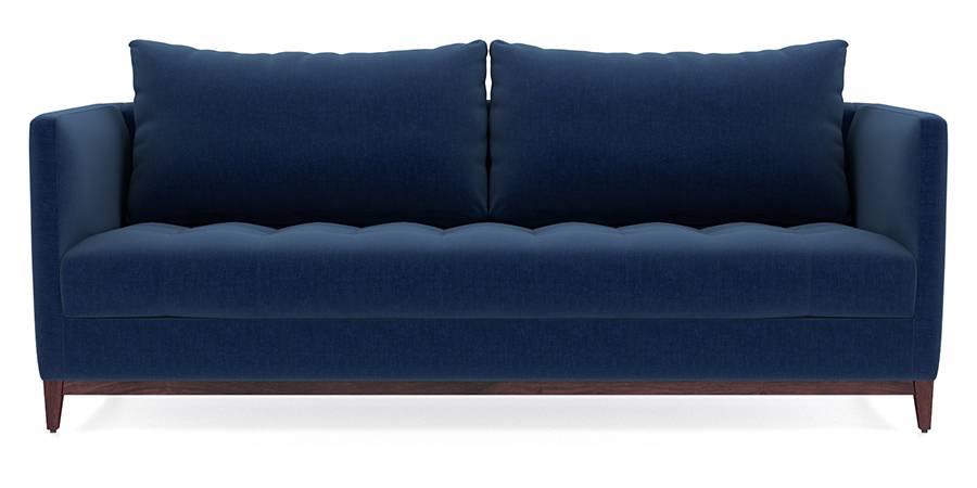 Florence Compact Sofa (Cobalt Blue) (Cobalt, Fabric Sofa Material, Compact Sofa Size, Regular Sofa Type) by Urban Ladder - - 88536