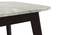 Lunar Grey Mirage Marble Top 6 Seater Dining Table With Set Of 6 Gordon Dining Chairs In Mahogany (Mahogany Finish, White) by Urban Ladder - - 