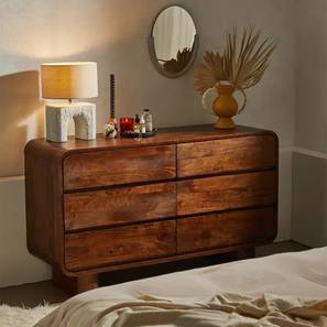 New Arrivals Storage Design Roswell Solid Wood Chest of 6 Drawers in Matte Finish