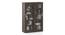 Elliot Sliding Book Shelf - Classic Walnut (Californian Walnut Finish) by Urban Ladder - - 