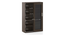 Elliot Sliding Book Shelf - Classic Walnut (Californian Walnut Finish) by Urban Ladder - - 