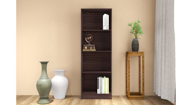 Hayao Engineered Wood 4 Tier Book Shelf in Wenge Finish (Wenge Finish) by Urban Ladder - Cross View Design 1 - 885618