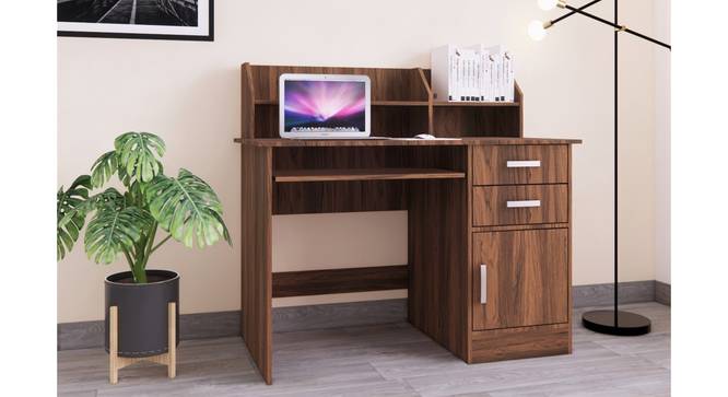 Shamon Engineered Wood Study Table in Columbia Walnut Finish (Walnut Finish) by Urban Ladder - Cross View Design 1 - 885620